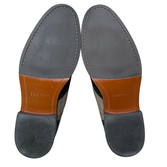 Cole Haan Williams Wingtip Oxford Men's 13 Blueberry Leather Suede Magnet - Picture 7 of 9